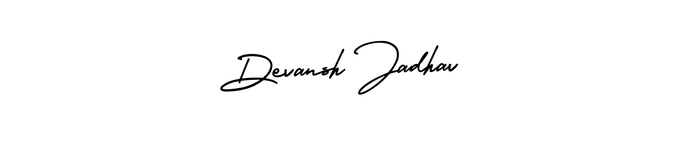 Make a beautiful signature design for name Devansh Jadhav. Use this online signature maker to create a handwritten signature for free. Devansh Jadhav signature style 3 images and pictures png