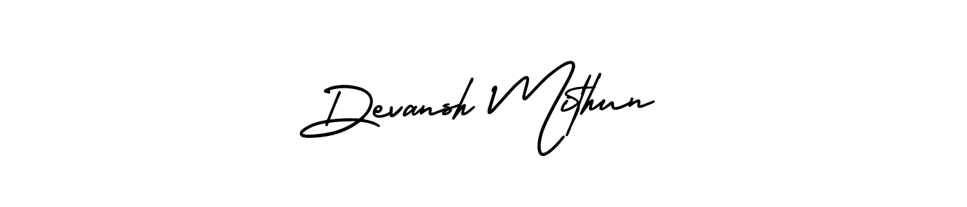 Make a short Devansh Mithun signature style. Manage your documents anywhere anytime using AmerikaSignatureDemo-Regular. Create and add eSignatures, submit forms, share and send files easily. Devansh Mithun signature style 3 images and pictures png