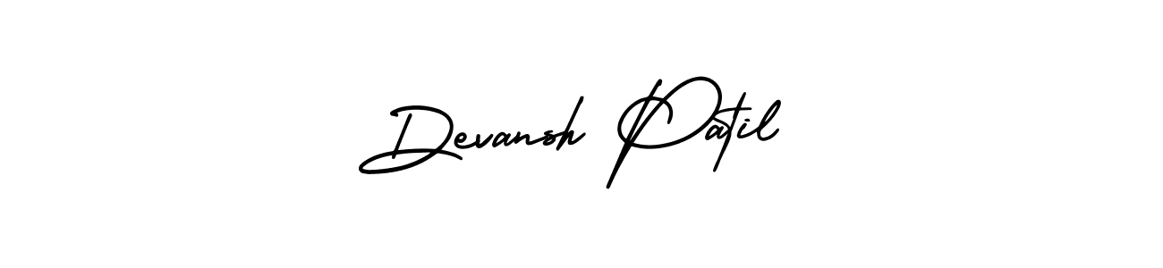 if you are searching for the best signature style for your name Devansh Patil. so please give up your signature search. here we have designed multiple signature styles  using AmerikaSignatureDemo-Regular. Devansh Patil signature style 3 images and pictures png