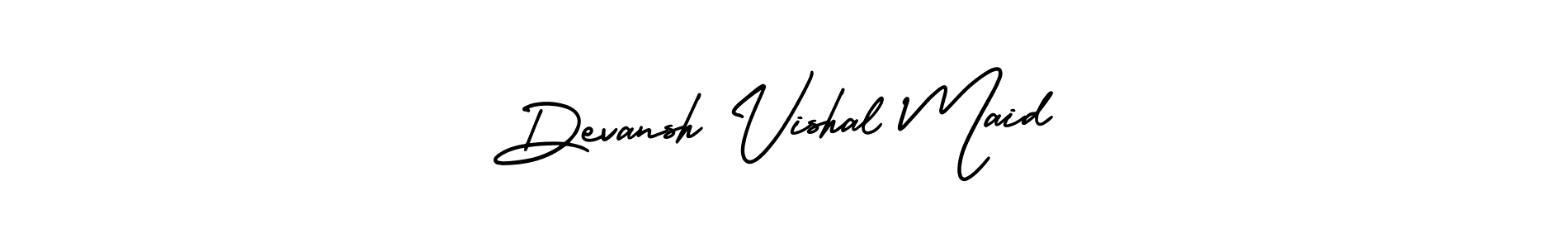 Also we have Devansh Vishal Maid name is the best signature style. Create professional handwritten signature collection using AmerikaSignatureDemo-Regular autograph style. Devansh Vishal Maid signature style 3 images and pictures png