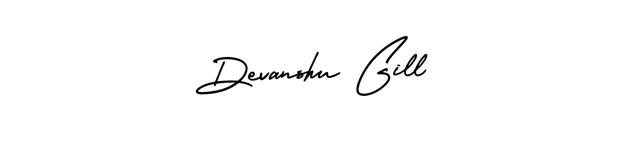 Use a signature maker to create a handwritten signature online. With this signature software, you can design (AmerikaSignatureDemo-Regular) your own signature for name Devanshu Gill. Devanshu Gill signature style 3 images and pictures png