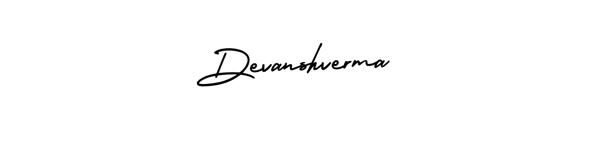 It looks lik you need a new signature style for name Devanshverma. Design unique handwritten (AmerikaSignatureDemo-Regular) signature with our free signature maker in just a few clicks. Devanshverma signature style 3 images and pictures png