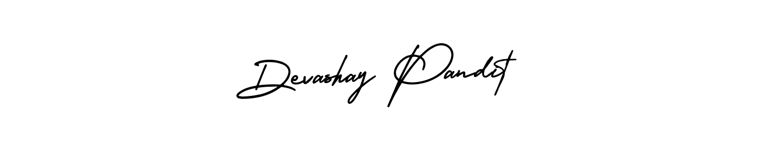 This is the best signature style for the Devashay Pandit name. Also you like these signature font (AmerikaSignatureDemo-Regular). Mix name signature. Devashay Pandit signature style 3 images and pictures png