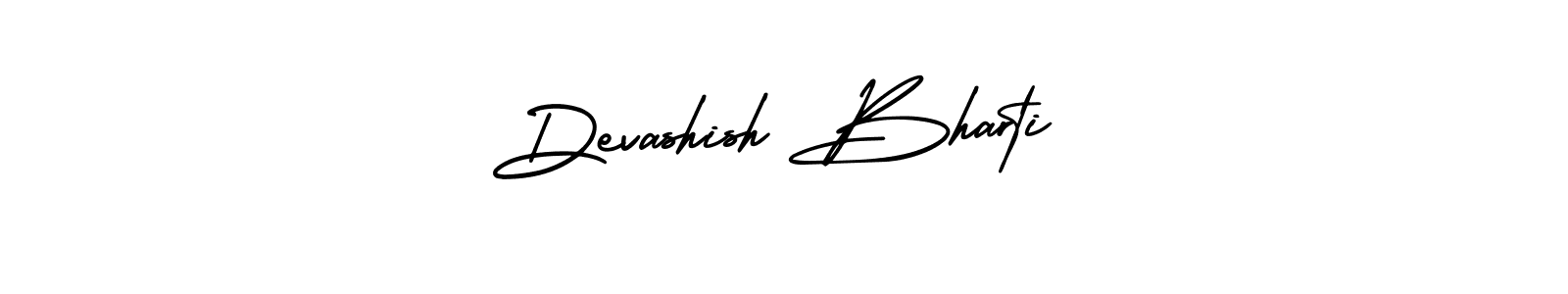 Make a beautiful signature design for name Devashish Bharti. With this signature (AmerikaSignatureDemo-Regular) style, you can create a handwritten signature for free. Devashish Bharti signature style 3 images and pictures png