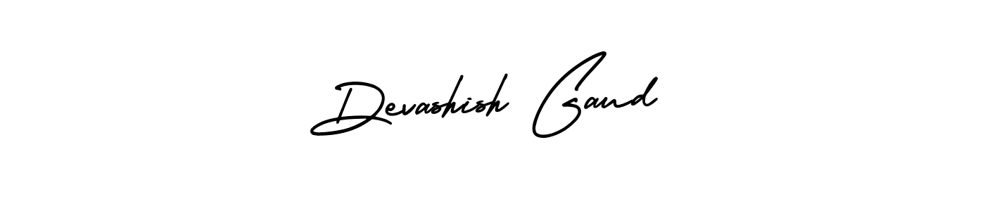 Devashish Gaud stylish signature style. Best Handwritten Sign (AmerikaSignatureDemo-Regular) for my name. Handwritten Signature Collection Ideas for my name Devashish Gaud. Devashish Gaud signature style 3 images and pictures png