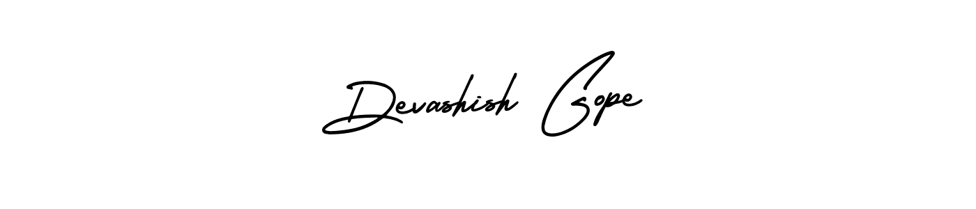 Devashish Gope stylish signature style. Best Handwritten Sign (AmerikaSignatureDemo-Regular) for my name. Handwritten Signature Collection Ideas for my name Devashish Gope. Devashish Gope signature style 3 images and pictures png