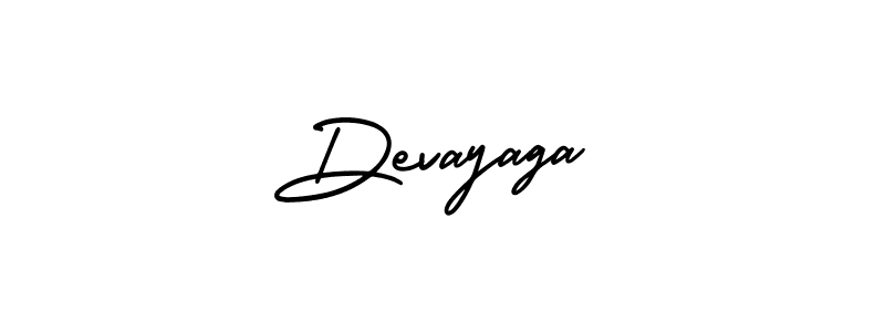 You should practise on your own different ways (AmerikaSignatureDemo-Regular) to write your name (Devayaga) in signature. don't let someone else do it for you. Devayaga signature style 3 images and pictures png