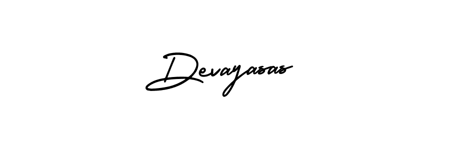 Also we have Devayasas name is the best signature style. Create professional handwritten signature collection using AmerikaSignatureDemo-Regular autograph style. Devayasas signature style 3 images and pictures png