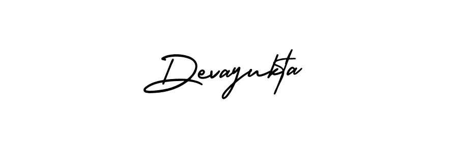 Create a beautiful signature design for name Devayukta. With this signature (AmerikaSignatureDemo-Regular) fonts, you can make a handwritten signature for free. Devayukta signature style 3 images and pictures png