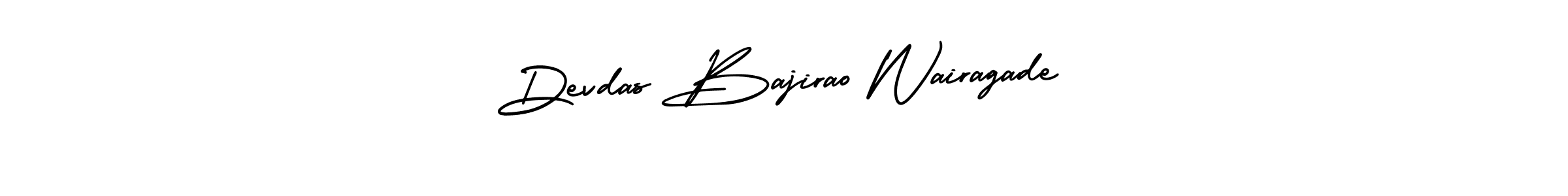 This is the best signature style for the Devdas Bajirao Wairagade name. Also you like these signature font (AmerikaSignatureDemo-Regular). Mix name signature. Devdas Bajirao Wairagade signature style 3 images and pictures png