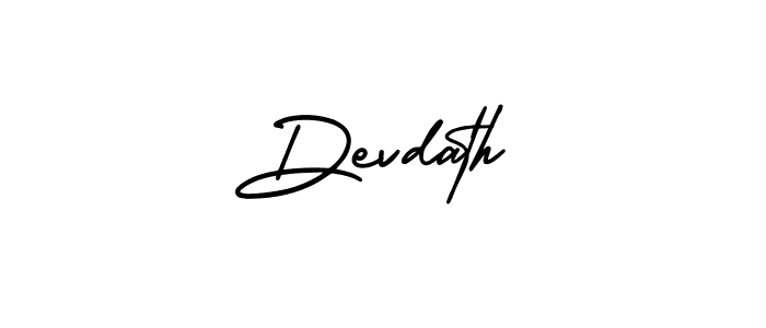 Create a beautiful signature design for name Devdath. With this signature (AmerikaSignatureDemo-Regular) fonts, you can make a handwritten signature for free. Devdath signature style 3 images and pictures png