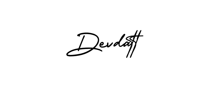 Devdatt stylish signature style. Best Handwritten Sign (AmerikaSignatureDemo-Regular) for my name. Handwritten Signature Collection Ideas for my name Devdatt. Devdatt signature style 3 images and pictures png