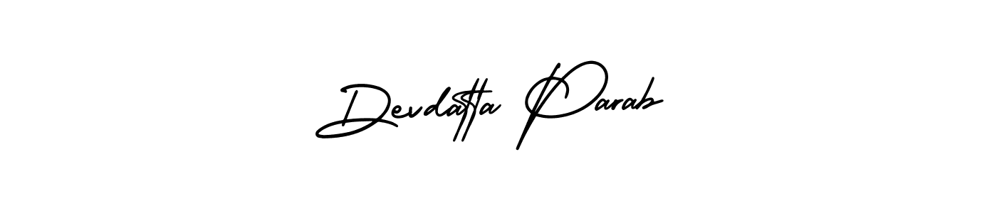 Create a beautiful signature design for name Devdatta Parab. With this signature (AmerikaSignatureDemo-Regular) fonts, you can make a handwritten signature for free. Devdatta Parab signature style 3 images and pictures png