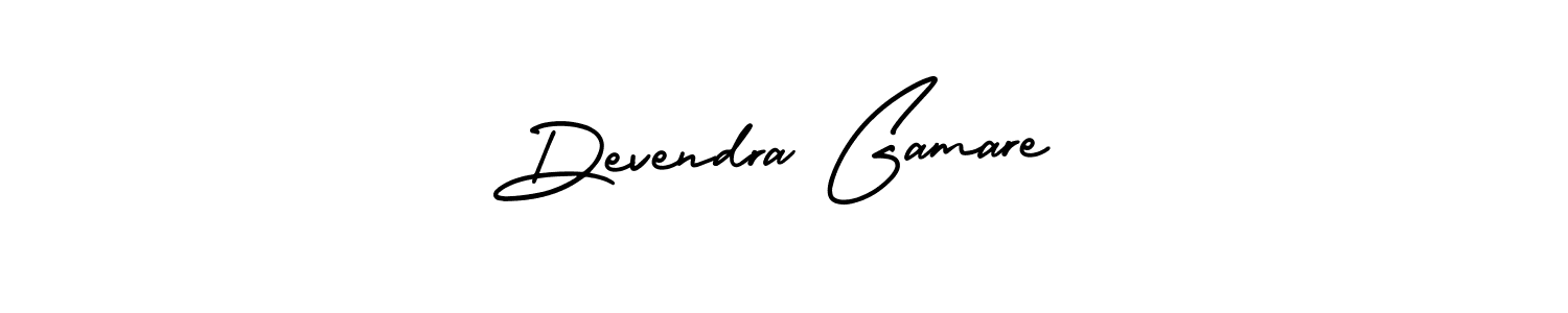 Also You can easily find your signature by using the search form. We will create Devendra Gamare name handwritten signature images for you free of cost using AmerikaSignatureDemo-Regular sign style. Devendra Gamare signature style 3 images and pictures png