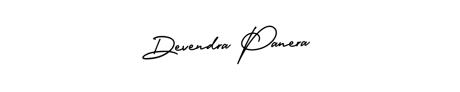 Design your own signature with our free online signature maker. With this signature software, you can create a handwritten (AmerikaSignatureDemo-Regular) signature for name Devendra Panera. Devendra Panera signature style 3 images and pictures png