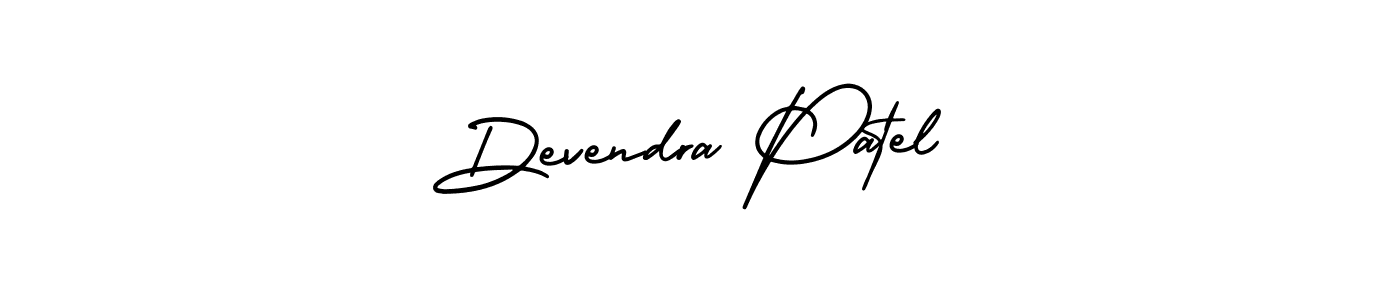 AmerikaSignatureDemo-Regular is a professional signature style that is perfect for those who want to add a touch of class to their signature. It is also a great choice for those who want to make their signature more unique. Get Devendra Patel name to fancy signature for free. Devendra Patel signature style 3 images and pictures png