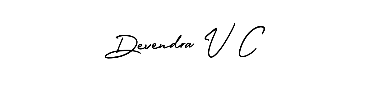 How to make Devendra V C signature? AmerikaSignatureDemo-Regular is a professional autograph style. Create handwritten signature for Devendra V C name. Devendra V C signature style 3 images and pictures png