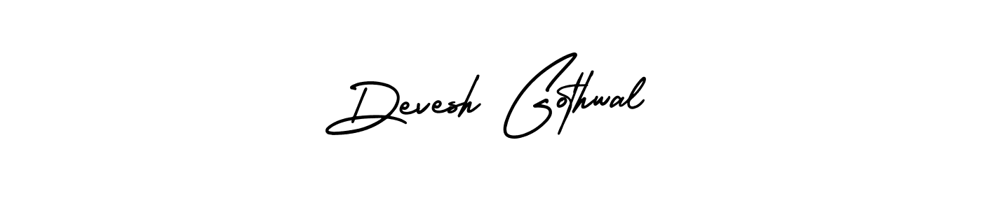Similarly AmerikaSignatureDemo-Regular is the best handwritten signature design. Signature creator online .You can use it as an online autograph creator for name Devesh Gothwal. Devesh Gothwal signature style 3 images and pictures png