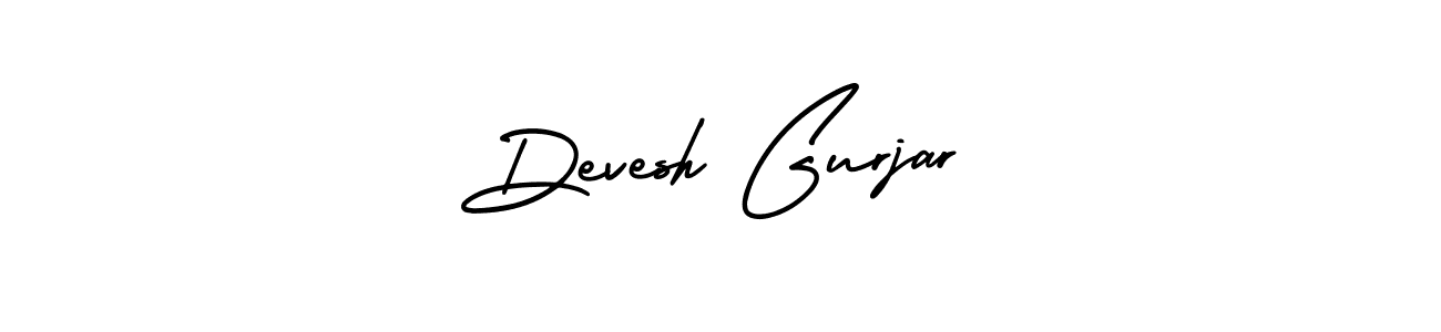 Design your own signature with our free online signature maker. With this signature software, you can create a handwritten (AmerikaSignatureDemo-Regular) signature for name Devesh Gurjar. Devesh Gurjar signature style 3 images and pictures png