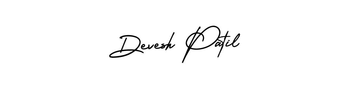 Use a signature maker to create a handwritten signature online. With this signature software, you can design (AmerikaSignatureDemo-Regular) your own signature for name Devesh Patil. Devesh Patil signature style 3 images and pictures png