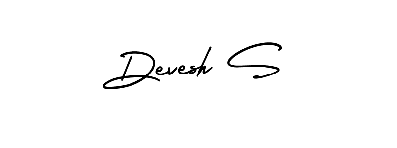 Also we have Devesh S name is the best signature style. Create professional handwritten signature collection using AmerikaSignatureDemo-Regular autograph style. Devesh S signature style 3 images and pictures png