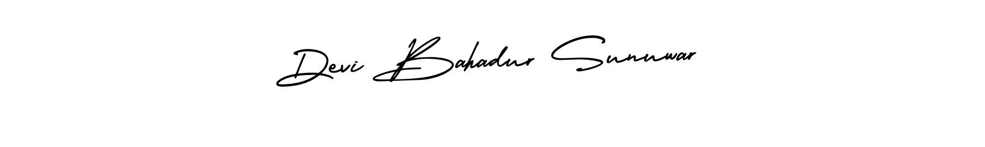 How to make Devi Bahadur Sunuwar signature? AmerikaSignatureDemo-Regular is a professional autograph style. Create handwritten signature for Devi Bahadur Sunuwar name. Devi Bahadur Sunuwar signature style 3 images and pictures png