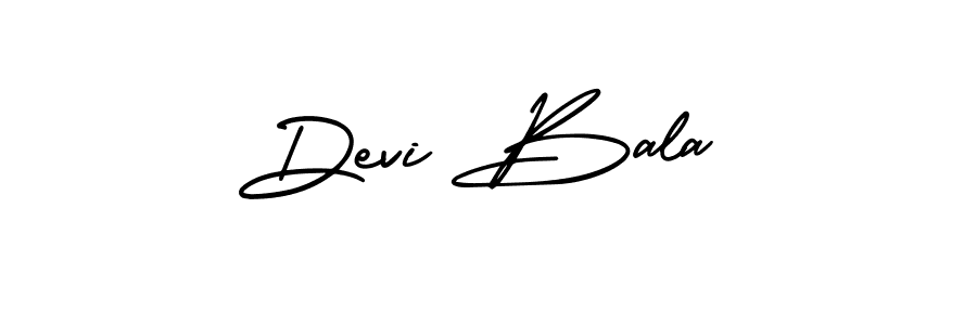 Create a beautiful signature design for name Devi Bala. With this signature (AmerikaSignatureDemo-Regular) fonts, you can make a handwritten signature for free. Devi Bala signature style 3 images and pictures png