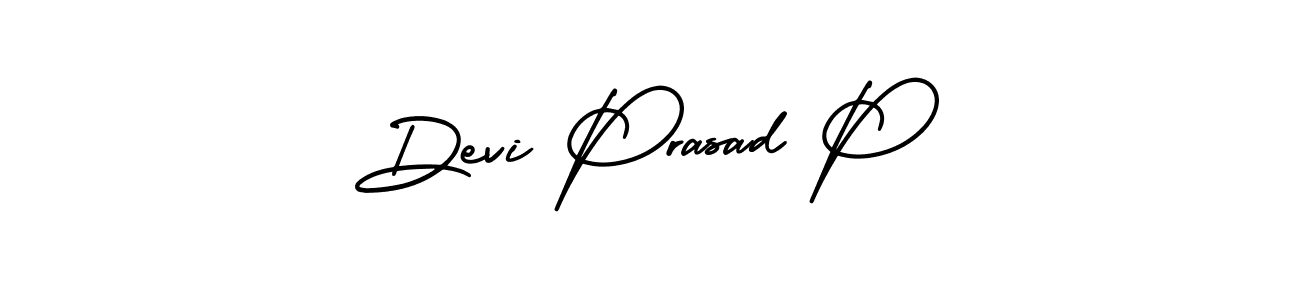 AmerikaSignatureDemo-Regular is a professional signature style that is perfect for those who want to add a touch of class to their signature. It is also a great choice for those who want to make their signature more unique. Get Devi Prasad P name to fancy signature for free. Devi Prasad P signature style 3 images and pictures png