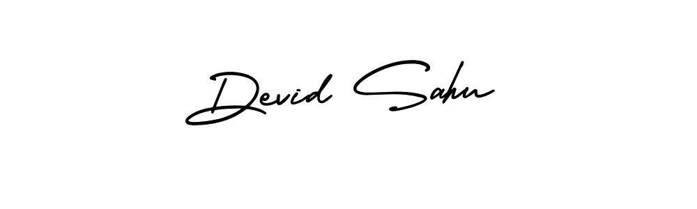 Make a beautiful signature design for name Devid Sahu. Use this online signature maker to create a handwritten signature for free. Devid Sahu signature style 3 images and pictures png