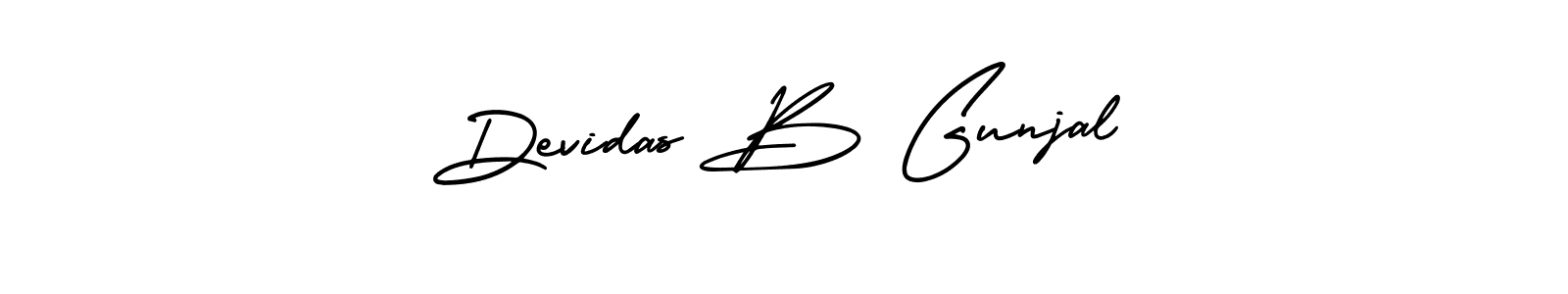 Similarly AmerikaSignatureDemo-Regular is the best handwritten signature design. Signature creator online .You can use it as an online autograph creator for name Devidas B Gunjal. Devidas B Gunjal signature style 3 images and pictures png