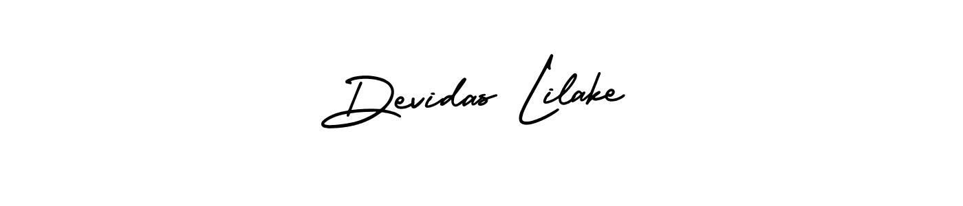 How to Draw Devidas Lilake signature style? AmerikaSignatureDemo-Regular is a latest design signature styles for name Devidas Lilake. Devidas Lilake signature style 3 images and pictures png