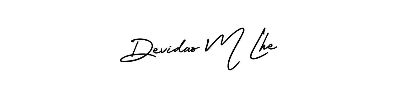 Design your own signature with our free online signature maker. With this signature software, you can create a handwritten (AmerikaSignatureDemo-Regular) signature for name Devidas M Lhe. Devidas M Lhe signature style 3 images and pictures png