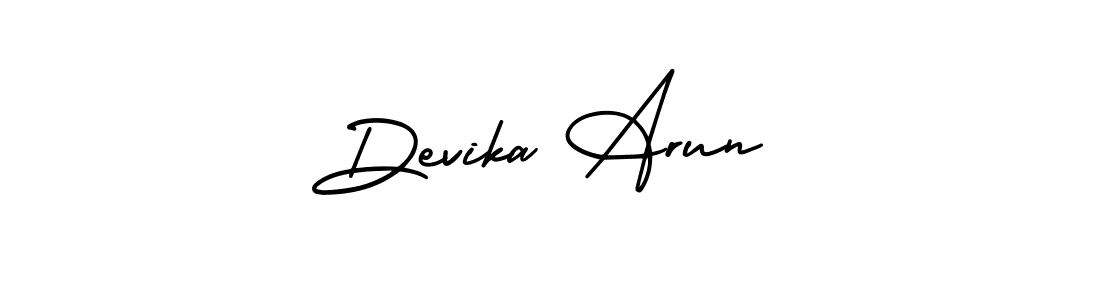 How to make Devika Arun signature? AmerikaSignatureDemo-Regular is a professional autograph style. Create handwritten signature for Devika Arun name. Devika Arun signature style 3 images and pictures png