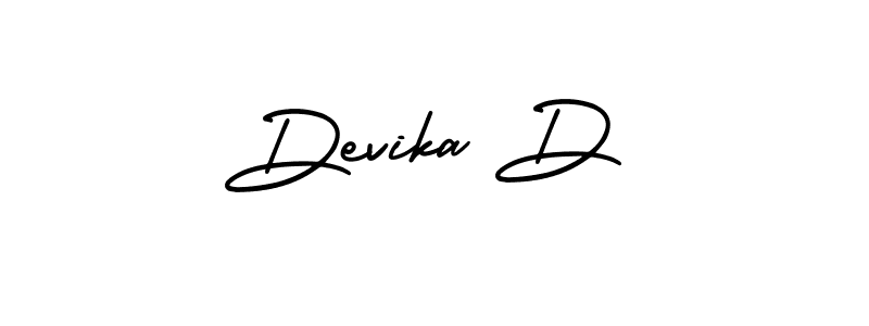 Also we have Devika D name is the best signature style. Create professional handwritten signature collection using AmerikaSignatureDemo-Regular autograph style. Devika D signature style 3 images and pictures png