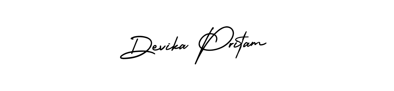 Make a beautiful signature design for name Devika Pritam. Use this online signature maker to create a handwritten signature for free. Devika Pritam signature style 3 images and pictures png