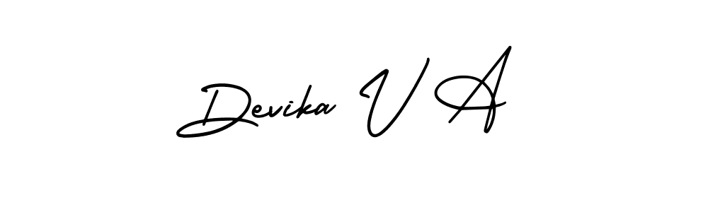 How to make Devika V A signature? AmerikaSignatureDemo-Regular is a professional autograph style. Create handwritten signature for Devika V A name. Devika V A signature style 3 images and pictures png