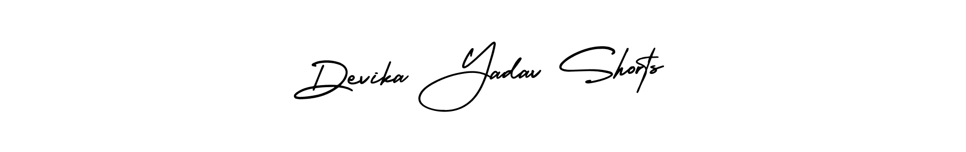 Make a beautiful signature design for name Devika Yadav Shorts. With this signature (AmerikaSignatureDemo-Regular) style, you can create a handwritten signature for free. Devika Yadav Shorts signature style 3 images and pictures png