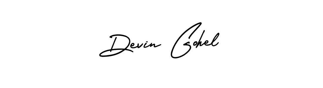 Make a beautiful signature design for name Devin Gohel. With this signature (AmerikaSignatureDemo-Regular) style, you can create a handwritten signature for free. Devin Gohel signature style 3 images and pictures png