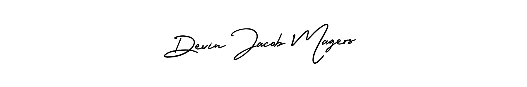 It looks lik you need a new signature style for name Devin Jacob Magers. Design unique handwritten (AmerikaSignatureDemo-Regular) signature with our free signature maker in just a few clicks. Devin Jacob Magers signature style 3 images and pictures png