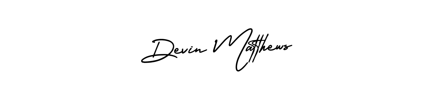 Design your own signature with our free online signature maker. With this signature software, you can create a handwritten (AmerikaSignatureDemo-Regular) signature for name Devin Matthews. Devin Matthews signature style 3 images and pictures png