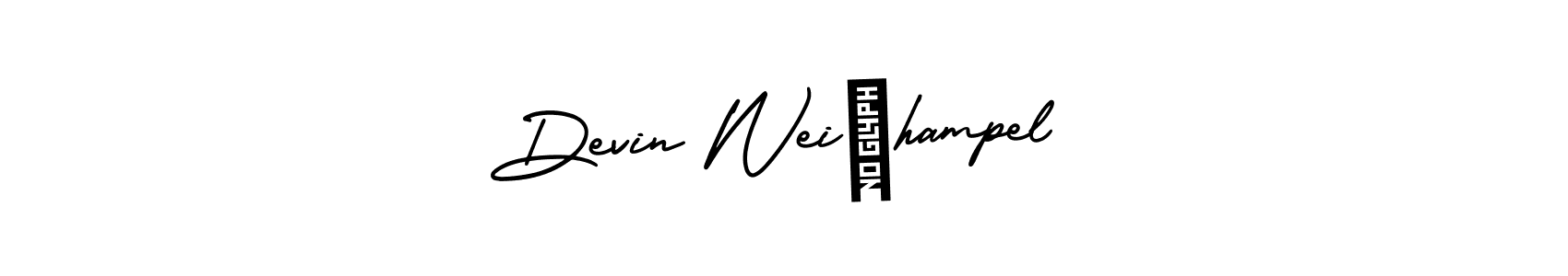 if you are searching for the best signature style for your name Devin Weißhampel. so please give up your signature search. here we have designed multiple signature styles  using AmerikaSignatureDemo-Regular. Devin Weißhampel signature style 3 images and pictures png