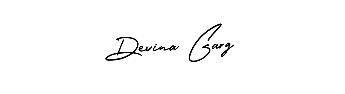 Design your own signature with our free online signature maker. With this signature software, you can create a handwritten (AmerikaSignatureDemo-Regular) signature for name Devina Garg. Devina Garg signature style 3 images and pictures png