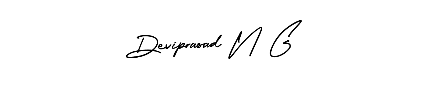 Create a beautiful signature design for name Deviprasad N G. With this signature (AmerikaSignatureDemo-Regular) fonts, you can make a handwritten signature for free. Deviprasad N G signature style 3 images and pictures png