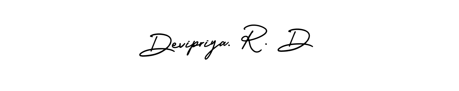 How to Draw Devipriya. R. D signature style? AmerikaSignatureDemo-Regular is a latest design signature styles for name Devipriya. R. D. Devipriya. R. D signature style 3 images and pictures png