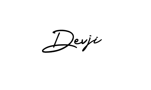 Make a beautiful signature design for name Devji. With this signature (AmerikaSignatureDemo-Regular) style, you can create a handwritten signature for free. Devji signature style 3 images and pictures png