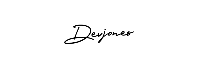 How to Draw Devjones signature style? AmerikaSignatureDemo-Regular is a latest design signature styles for name Devjones. Devjones signature style 3 images and pictures png