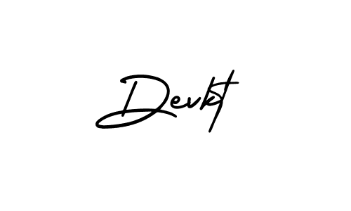 You should practise on your own different ways (AmerikaSignatureDemo-Regular) to write your name (Devkt) in signature. don't let someone else do it for you. Devkt signature style 3 images and pictures png