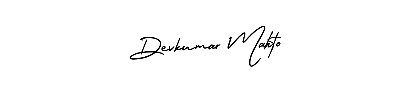 Devkumar Mahto stylish signature style. Best Handwritten Sign (AmerikaSignatureDemo-Regular) for my name. Handwritten Signature Collection Ideas for my name Devkumar Mahto. Devkumar Mahto signature style 3 images and pictures png