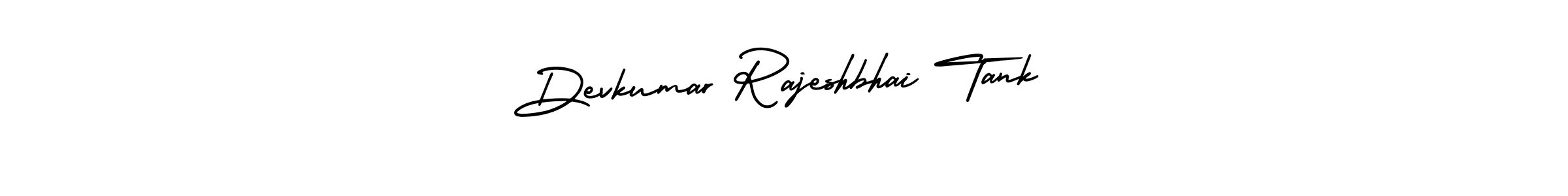 Devkumar Rajeshbhai Tank stylish signature style. Best Handwritten Sign (AmerikaSignatureDemo-Regular) for my name. Handwritten Signature Collection Ideas for my name Devkumar Rajeshbhai Tank. Devkumar Rajeshbhai Tank signature style 3 images and pictures png