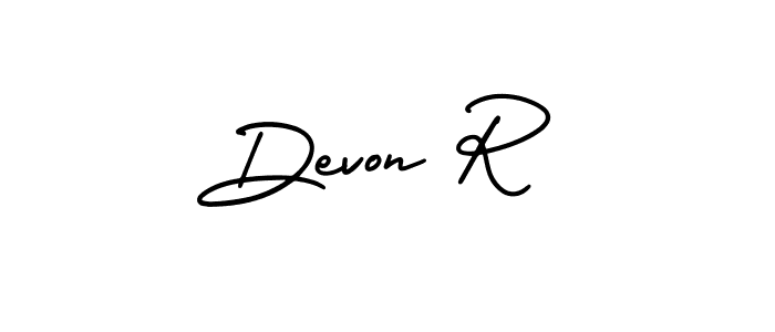 Make a short Devon R signature style. Manage your documents anywhere anytime using AmerikaSignatureDemo-Regular. Create and add eSignatures, submit forms, share and send files easily. Devon R signature style 3 images and pictures png